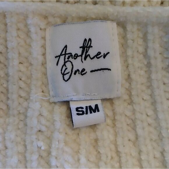 Another One Cream Wool Blend Chenille Sweater - Picture 3 of 7